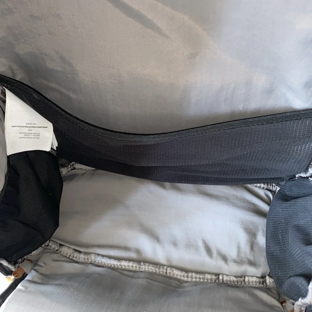 Baby Bag Petunia Pickle Bottom Diaper Mom Dad Backpack Gray Black Minimal